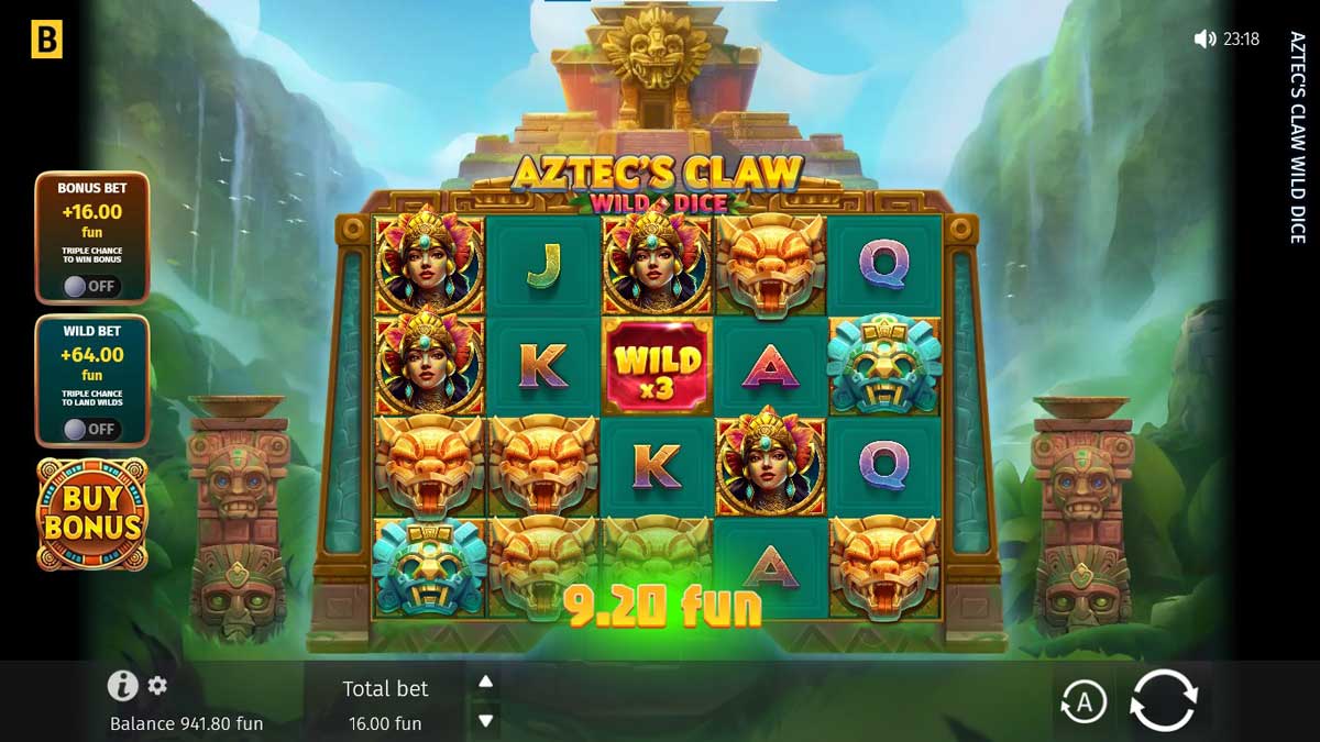 Aztec's Claw Wild Dice slot machine game